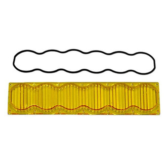 Baja Designs® - 10" Interchangeable Rectangular Amber Plastic Wide Cornering Beam Lens for OnX6™