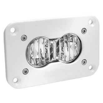 Baja Designs® - S2 Pro™ Flush Mount 3"x2" 24W Rectangular White Housing Wide Cornering Beam LED Light