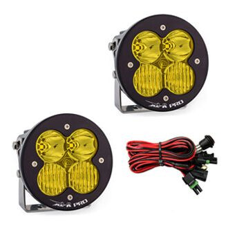 Baja Designs® - XL-R Pro™ 4.43" 2x40W Round Driving/Combo Beam Amber LED Lights