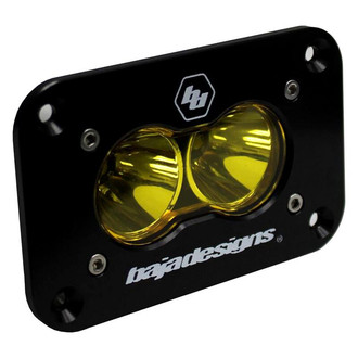 Baja Designs® - S2 Sport™ Flush Mount 3"x2" 12W Rectangular Work/Scene Beam Amber LED Light