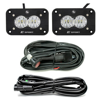 Baja Designs® - S2 Sport™ Backup Flush Mount 3"x2" 2x12W Rectangular LED Lights