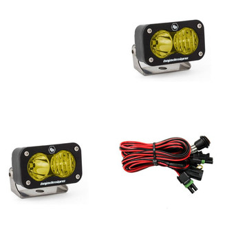 Baja Designs® - S2 Sport™ 3"x2" 2x12W Rectangular Driving/Combo Beam Amber LED Lights