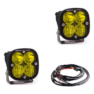 Baja Designs® - Squadron Sport™ 3" 2x26W Square Driving/Combo Beam Amber LED Lights