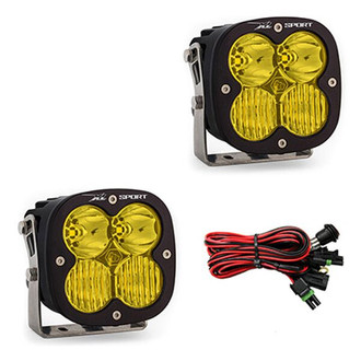 Baja Designs® - XL Sport™ 4.43" 2x26W Square Driving/Combo Beam Amber LED Lights