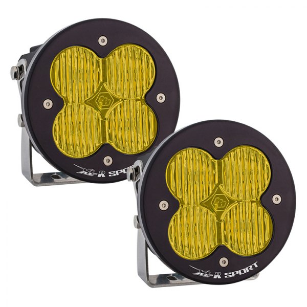 Baja Designs® - XL-R Sport™ 4.43" 2x26W Round Wide Cornering Beam Amber LED Lights