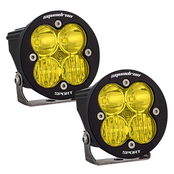Baja Designs® - Squadron-R Sport™ 3" 2x26W Round Driving/Combo Beam Amber LED Lights