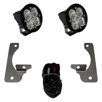 Baja Designs® - Fog Light Location Mounted Squadron-R Sport™ 3" 2x26W Round Wide Cornering Beam LED Light Kit