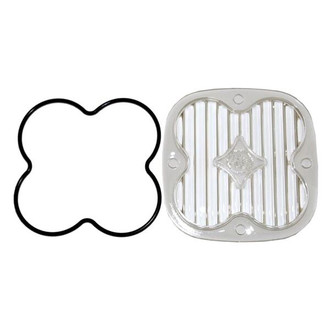 Baja Designs® - 3" Interchangeable Square Clear Plastic Wide Cornering Beam Lens for Squadron™