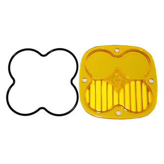 Baja Designs® - 3" Interchangeable Square Amber Plastic Driving/Combo Beam Lens for Squadron™