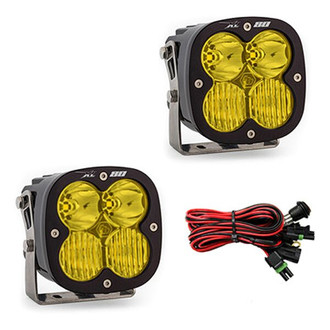 Baja Designs® - XL80™ 4.43" 2x80W Square Driving/Combo Beam Amber LED Lights