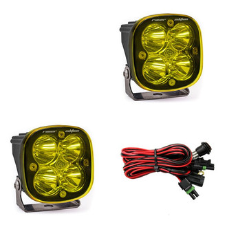 Baja Designs® - Squadron™ Racer Edition 3" 2x40W Square Spot Beam Amber LED Lights