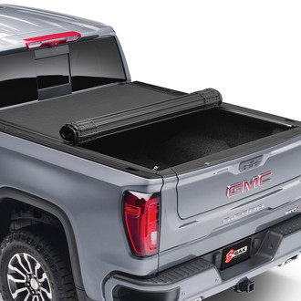 Revolver X4s Hard Roll Up Tonneau Cover Mid Open