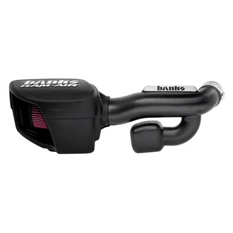 Banks® - Plastic Black Short Ram Air Intake System with Oiled Red Filter