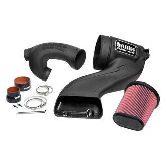 Banks® - Plastic Black Short Ram Air Intake System with Oiled Red Filter