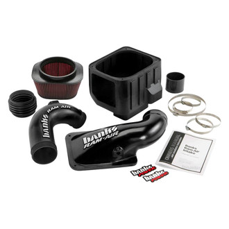 Banks® - Plastic Black Short Ram Air Intake System with Oiled Red Filter