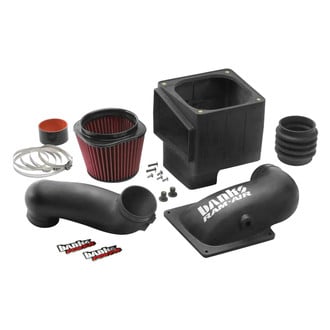 Banks® - Plastic Black Short Ram Air Intake System with Oiled Red Filter
