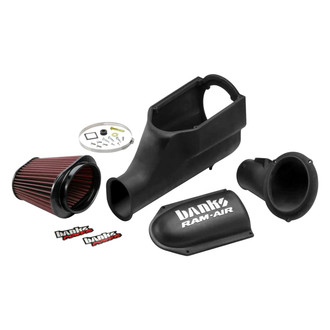 Banks® - Plastic Black Short Ram Air Intake System with Oiled Red Filter