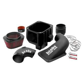 Banks® - Plastic Black Short Ram Air Intake System with Oiled Red Filter
