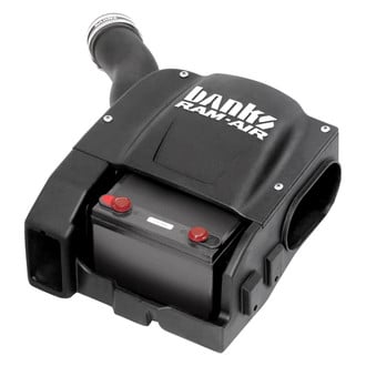 Banks® - Plastic Black Short Ram Air Intake System with Oiled Red Filter
