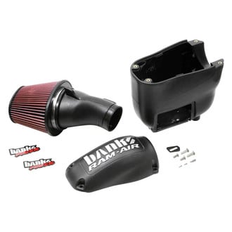 Banks® - Plastic Black Short Ram Air Intake System with Oiled Red Filter