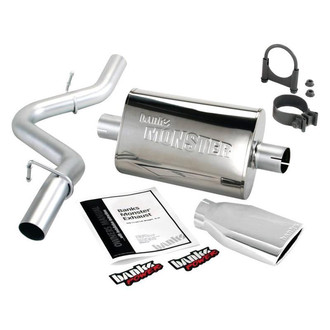Banks® - Monster™ Stainless Steel Cat-Back Exhaust System with Single Rear Exit