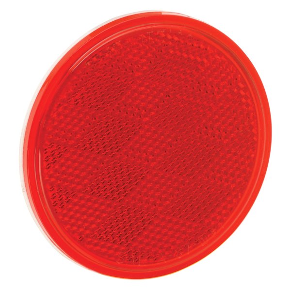Bargman® - 3.2" Red Round Tape-on Mount Reflector
