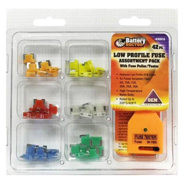 Battery Doctor® - 42 Piece Low Profile Fuse Kit