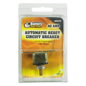 Battery Doctor® - ATO/ATC Fuse Block with Right Angle Circuit Breaker