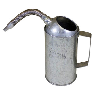 Funnel King® - 2 qt Steel Measure Dispenser with Flex Spout