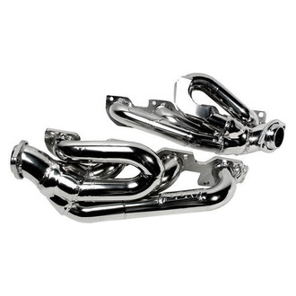 BBK® - Tuned Length Steel Silver Ceramic Coated Short Tube Exhaust Headers