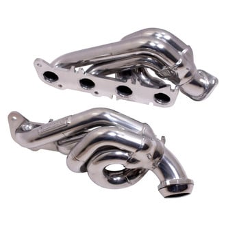 BBK® - CNC Series™ Steel Silver Ceramic Coated Short Tube Exhaust Headers