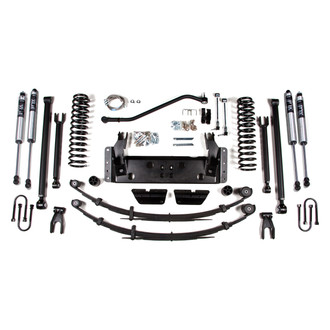 BDS Suspension® - 4.5" x 4.5" Long Arm Front and Rear Suspension Lift Kit