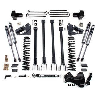 BDS Suspension® - 4" x 2" 4-Link Front and Rear Suspension Lift Kit