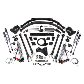 BDS Suspension® - 8" x 7" 4-Link Front and Rear Suspension Lift Kit