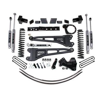 BDS Suspension® - 6" Radius Arm Front and Rear Suspension Lift Kit