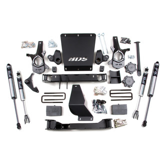 BDS Suspension® - 6" x 5.5" Add-a-Leaf Front and Rear Suspension Lift Kit