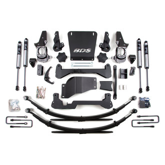 BDS Suspension® - 7" x 5" Spring Front and Rear Suspension Lift Kit