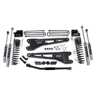 BDS Suspension® - 3" x 1" Radius Arm Front and Rear Suspension Lift Kit