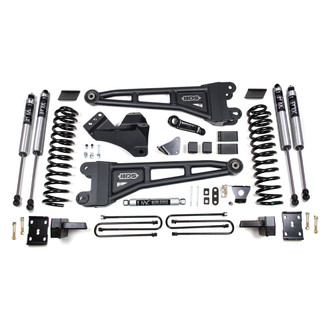 BDS Suspension® - 6" x 4" Radius Arm Front and Rear Suspension Lift Kit