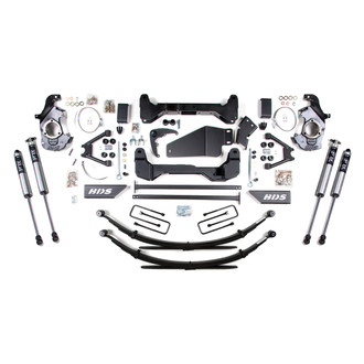 BDS Suspension® - 6" x 5" Spring Front and Rear Suspension Lift Kit