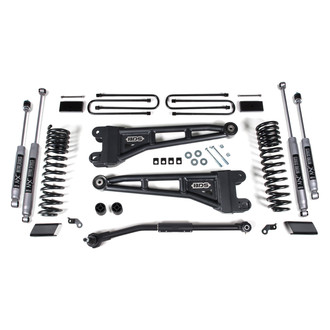 BDS Suspension® - 3" x 1" Radius Arm Front and Rear Suspension Lift Kit