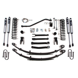 BDS Suspension® - 4.5" x 4" Spring Front and Rear Suspension Lift Kit