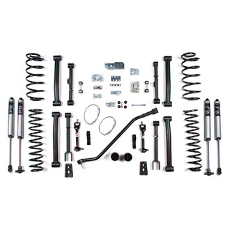 BDS Suspension® - 4.5" x 4" Spring Front and Rear Suspension Lift Kit