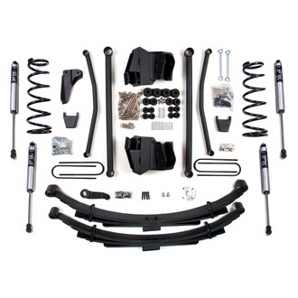 BDS Suspension® - 6" x 4" Long Arm Front and Rear Suspension Lift Kit