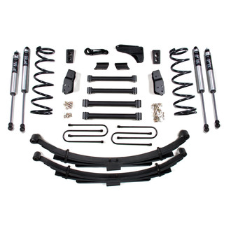 BDS Suspension® - 6" x 5" Spring Front and Rear Suspension Lift Kit
