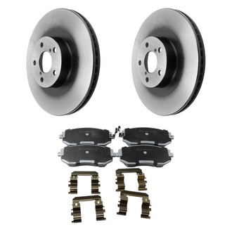 Beck Arnley® - True Plain Front Brake Kit with Ceramic Pads