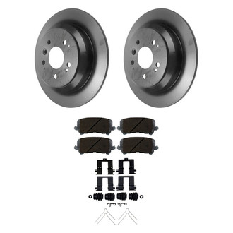 Beck Arnley® - True Plain Rear Brake Kit with Semi-Metallic Pads