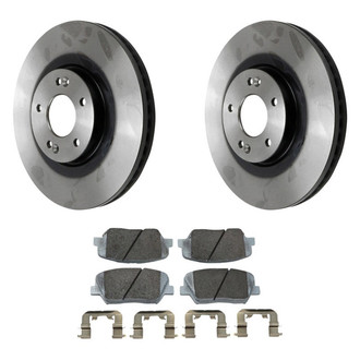 Beck Arnley® - True Plain Front Brake Kit with Ceramic Pads