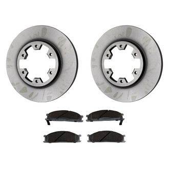 Beck Arnley® - True Plain Front Brake Kit with Ceramic Pads