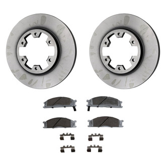 Beck Arnley® - True Plain Front Brake Kit with Ceramic Pads